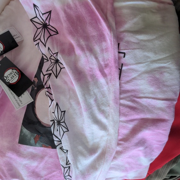 Demon Slayer: Kimetsu No Yaiba Nezuko Kamado Tie-Dye Girls Long-Sleeve T-Shirt - Picture 3 of 3